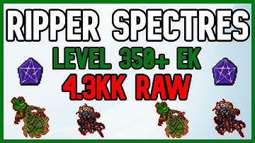 Tibia 350+ EK (4.3kk raw) Ripper Spectres (Haunted Cellar)
