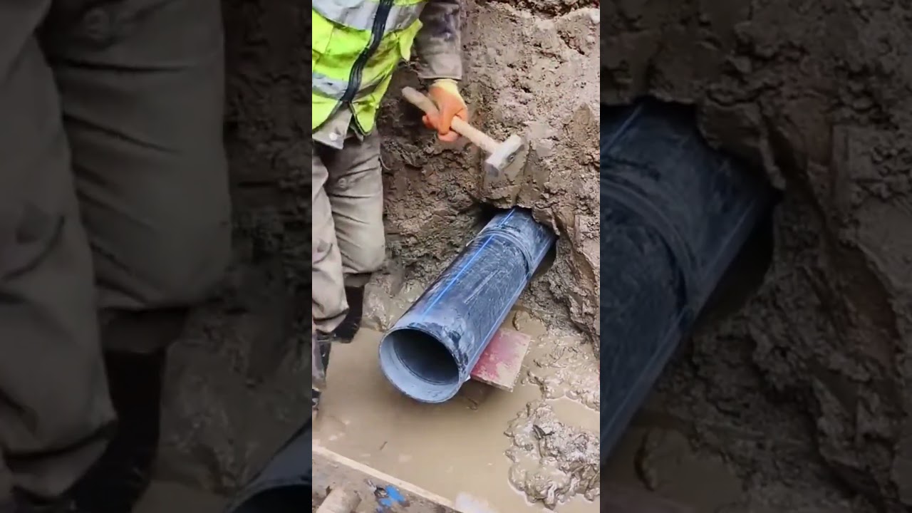 Installation process of underground pipelines