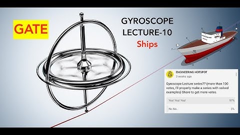 Gyroscope Lecture-10 | Ships Problem | Theory of Machines | by Harshvardhan Singh | for GATE/ESE