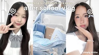 AFTER SCHOOL ROUTINE 🗒️🎐 (ft. mira daisy) : tips on how to be productive after school