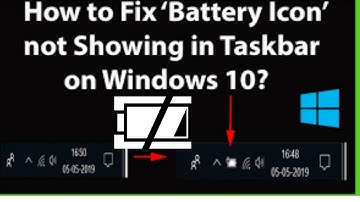 How to Fix Battery Icon Not Showing in Taskbar (Windows 10/8.1/7)