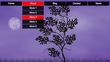 How to Create Transparent Dropdown Navigation Bar in Html5 and Css3 !