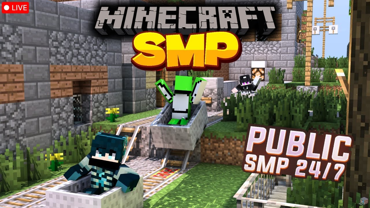 Minecraft Public Smp Live | 24/7 Public Server | Java + Pe | # ...