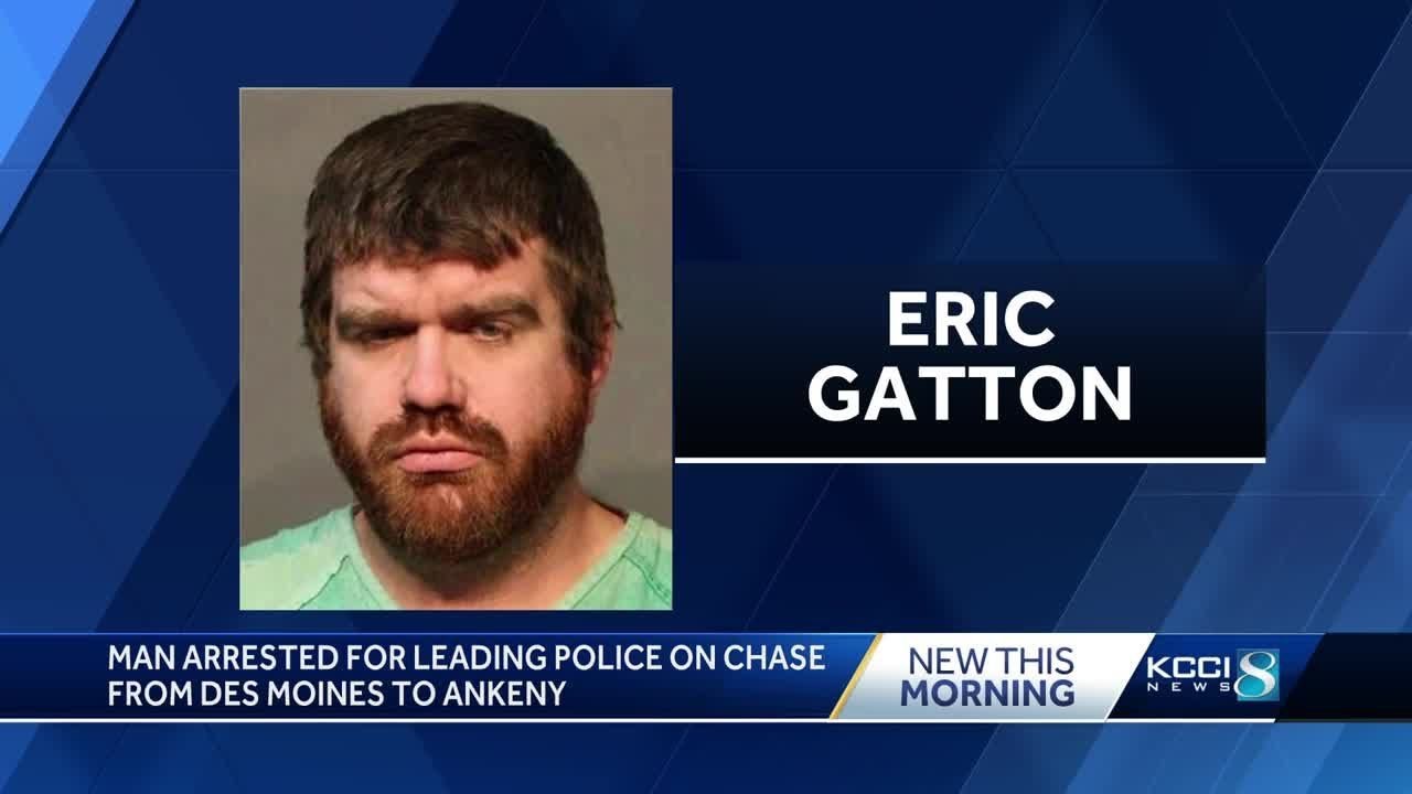 Iowa man arrested after leading pursuit from Des Moines to Ankeny - YouTube
