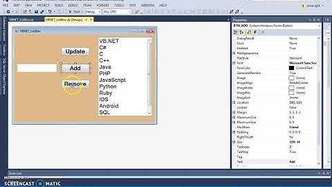 VB NET ListBox   How To Add, Edit, Remove From Listbox   with source code by kennedy M15