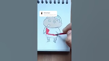 How to draw ShinChan step by step | Pencil sketch ShinChan #shorts