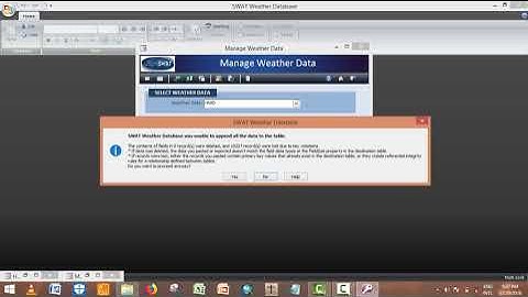 Weather generator for arc SWAT Database (Please subscribe)