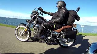 Yamaha Virago 1100 Custom Ride Out with New Short Shots Pipes Rondje Ketelmeer