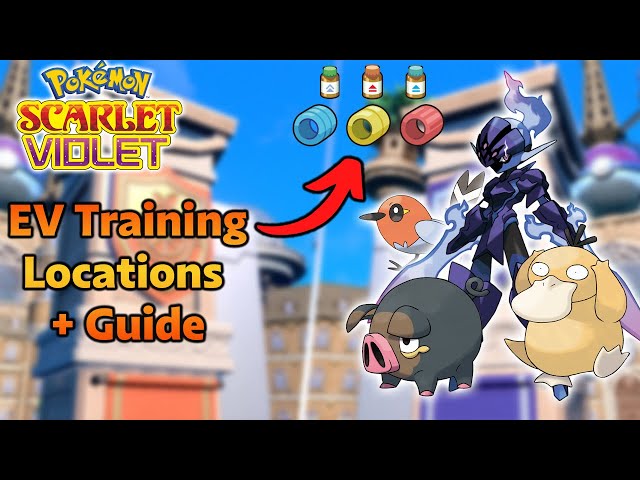 FAST EV TRAINING LOCATIONS IN POKEMON SCARLET AND VIOLET 