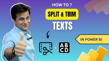 11.2 How to Split & Trim Text in Power BI (Power Query) | Power BI Tutorial for Beginner