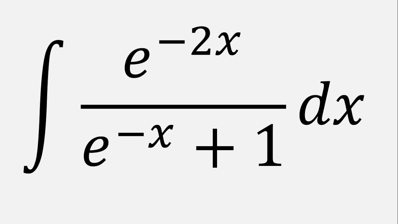 Integral Of E 2x e x 1 Dx YouTube integral-of-e-2x-e-x-1-dx-youtube