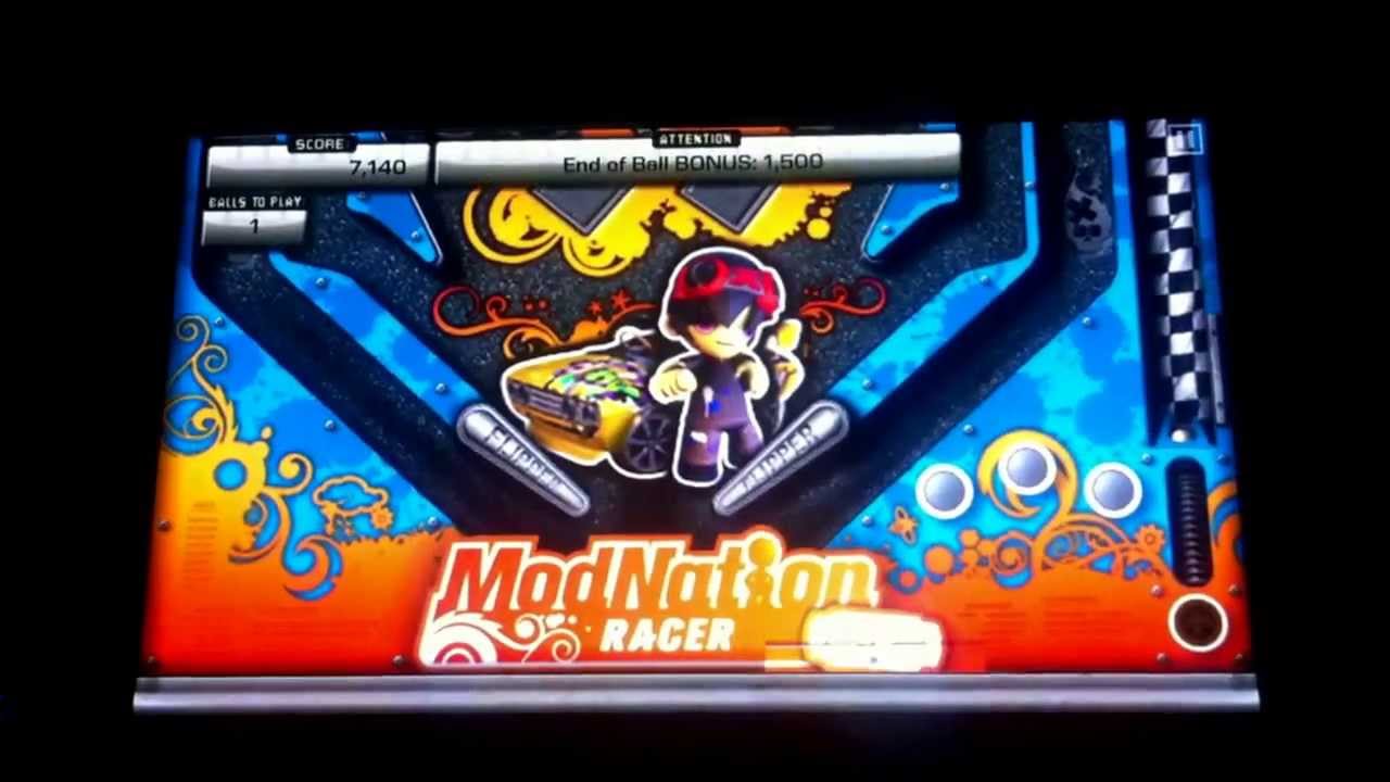 Pinball Heroes: Complete Playstation Vita Modnation Racers table offscreen gameplay