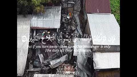مَا أَصَابَ مِن مُّصِيبَةٍ إِلَّا بِإِذْنِ اللَّهِ ۗ  | #القارئ #رعد_الكردي