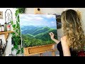 Oil Painting Time Lapse | Mountain Landscape (Where I Got Married!)