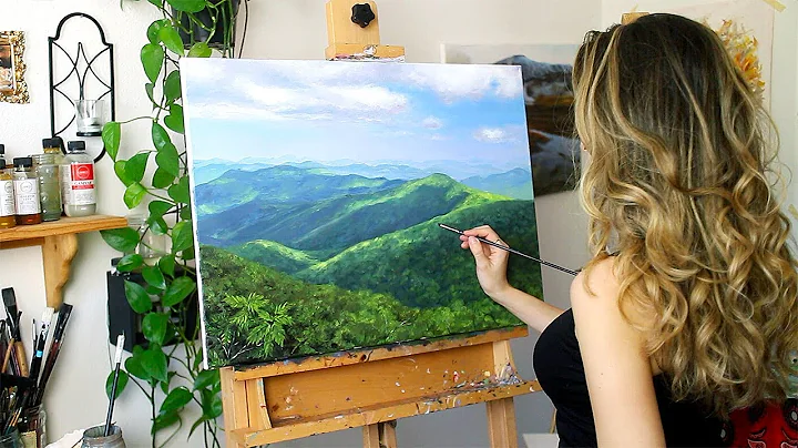 Oil Painting Time Lapse | Mountain Landscape (Where I Got Married!) - DayDayNews