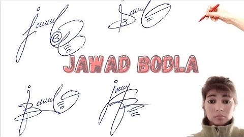 Jawad Bodla name signature with arooj