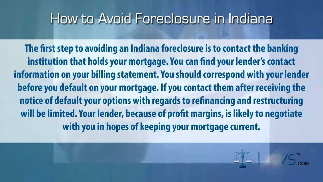 How to Stop Foreclosure in Indiana YouTube