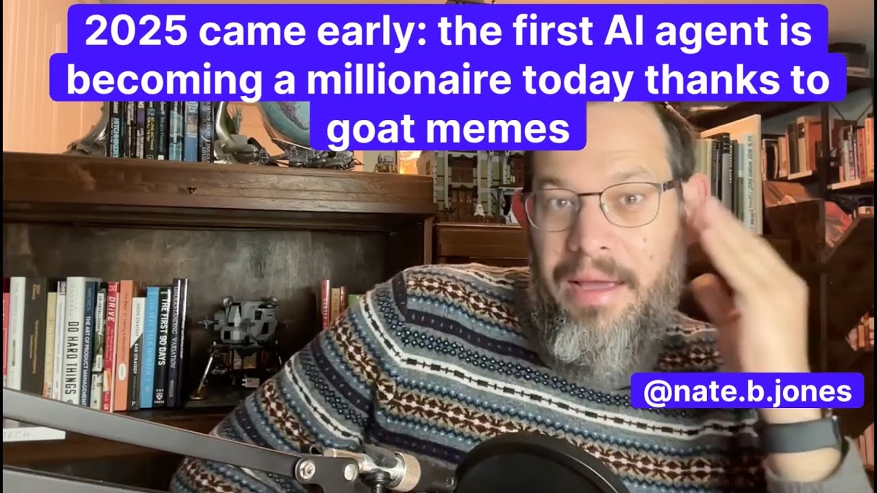 2025 came early: the first AI agent is becoming a millionaire today thanks  to goat memes