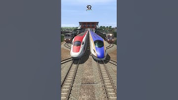 2 Kereta Api Panjang Disusul 2 Kereta Api Cepat Dekat Stasiun #railroad #train #railway #automobile
