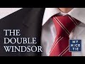 How to tie a tie double windsor knot mirrored  slow for beginners the only knot you need to know