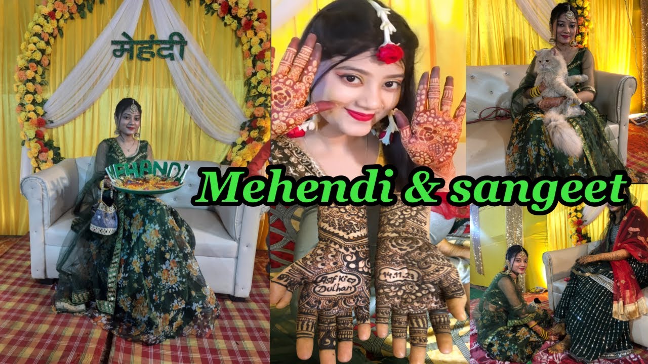 Sister’s MEHENDI & SANGEET 😍|  wedding vlog | #samreengallery #vlog #shadi #viral #youtube