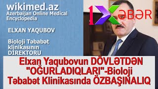 Elxan Yaqubovun Dövlətdən Oğurladiqlari-Bioloji Təbabət Klinikasında Özbaşinaliq