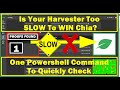 Is Your Chia Harvester Too SLOW to WIN Chia? One Powershell Command To Quickly & Easily Check!