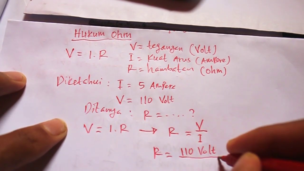 Contoh Soal Hukum Ohm (B) | Listrik Dinamis kelas XII SMA - YouTube