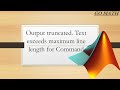 Output truncated. Text exceeds maximum line length for Command Window display