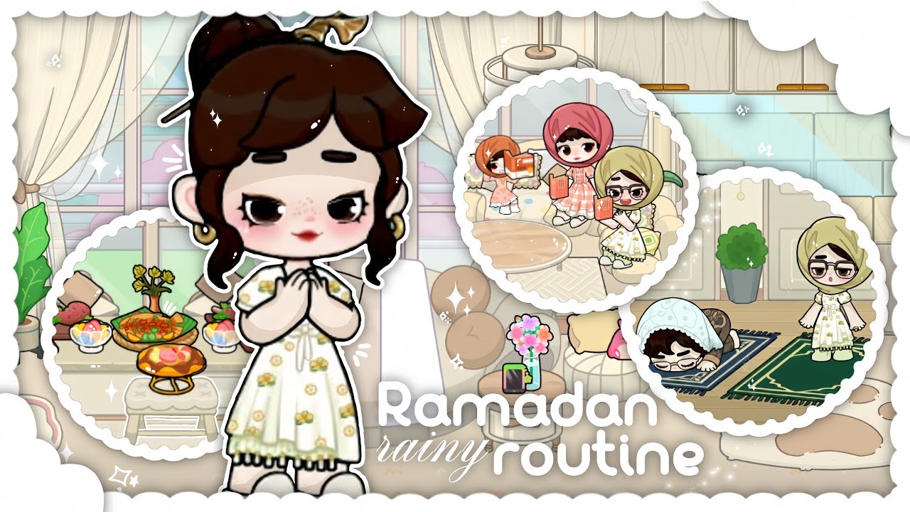 ⋆˚꩜｡Rainy Ramadan Family Routine 🌙✨ ⌇ Suhoor to Iftar ⌇ Gameworld rp vlog ⊹₊˚꒰ asmr ꒱