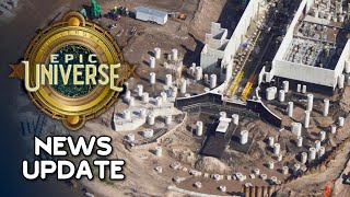 Universal's Epic Universe News Mega Update — MACK TRACK INSTALLED & RIDE FACADES TAKE SHAPE