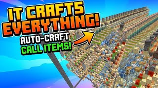 This Minecraft Storage System Auto-Crafts Everything & Controls My Farms !
