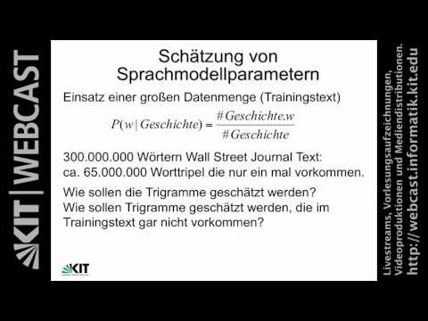 26: Signalverarbeitung, Akustisches Modell, ASR System