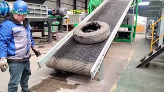 Rubber Tires Shredding Machine | Waste Tyre Recycling Plant