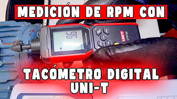 USANDO TACÓMETRO DIGITAL UNI-T UT372D