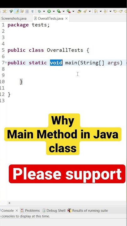 Main Method in Java | Purpose of Main Method in Java # ...
