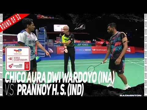 Chico Aura Dwi Wardoyo (INA) vs Prannoy H. S. (IND) Badminton World Championships 2023 | R64