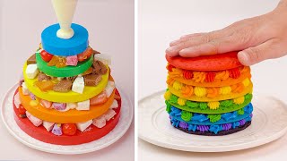 Quick and Easy Rainbow Cake Recipes | Awesome DIY Homemade Dessert Ideas For A Weekend Party!