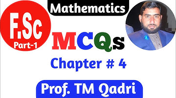 1st Year Math Solved M.C.Q