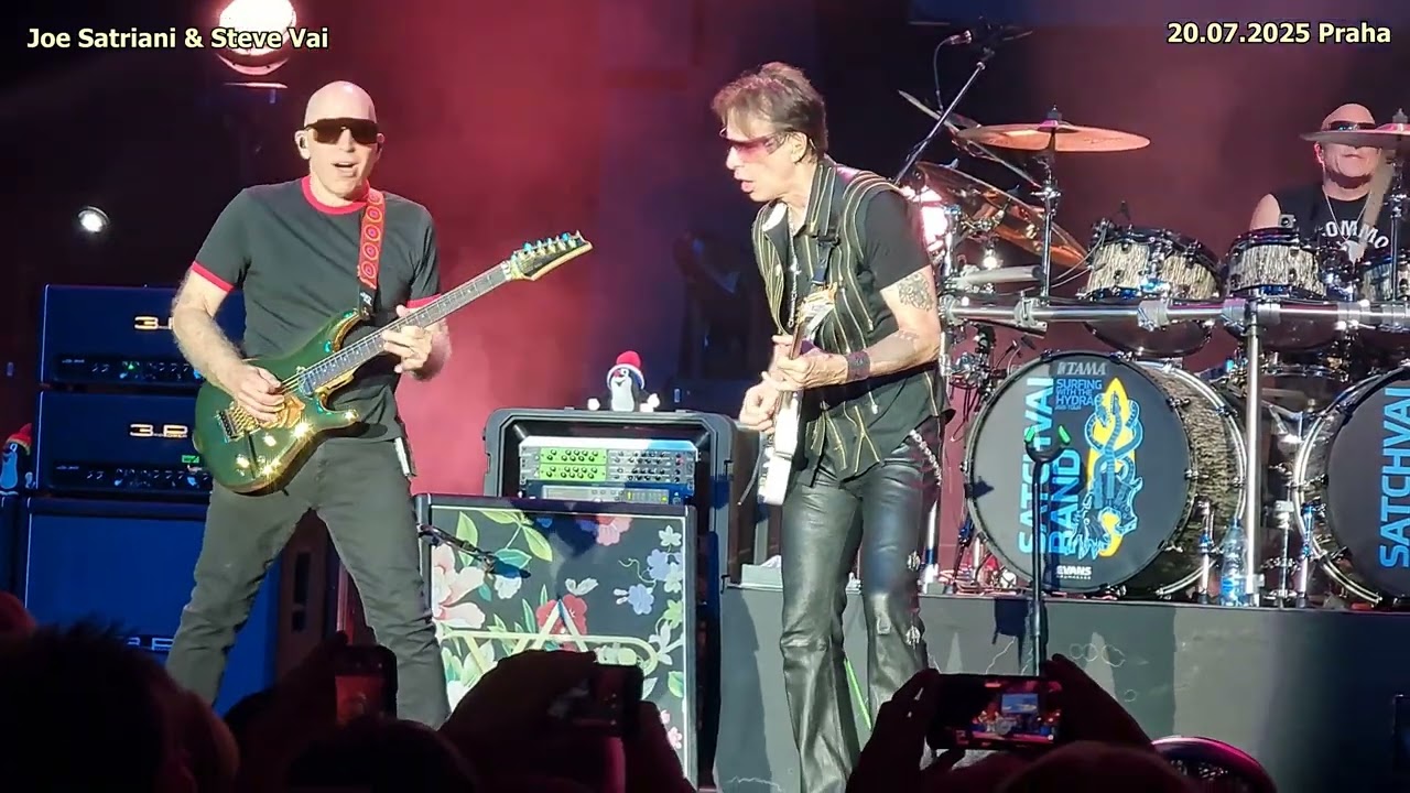 Joe Satriani a Steve Vai koncert Praha, 20.07.2025