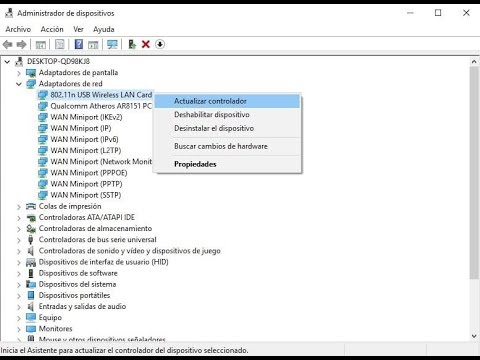 Video: Cómo Actualizar El Controlador De La Tarjeta De Red