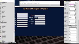 How to Create Restaurant Management Systems in Python | Labels & Button |