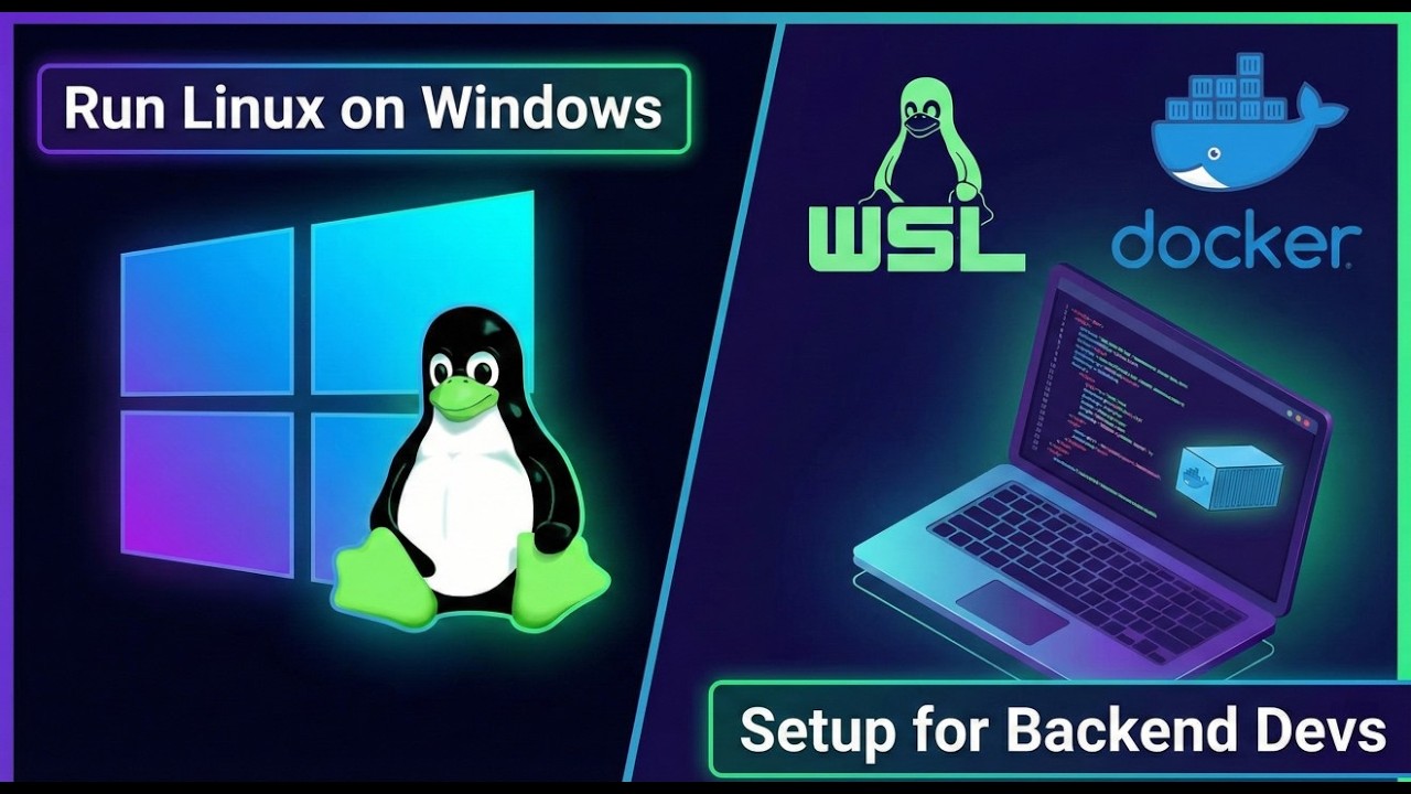 Ep 7: Run Linux on Windows: WSL & Docker Setup for Backend Devs - YouTube