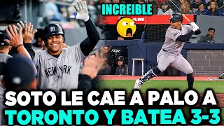 Juan Soto Batea de 33 y Le Cae A Palo A Toronto Para Darle La Victoria a Los Yankees en MLB