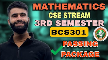 3rd Sem Mathematics Vtu Passing Package 💯😱 |CSE|AIML|ISE Stream