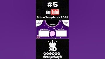 YouTube Outro Templates 5 For YouTube Channels 2023 No Text+ No Copyright + Free Download