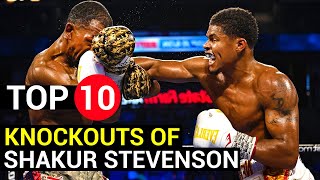Shakur Stevenson Top 10 Fights \& Knockouts