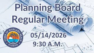 05/14/2026 Planning Board Regular Meeting