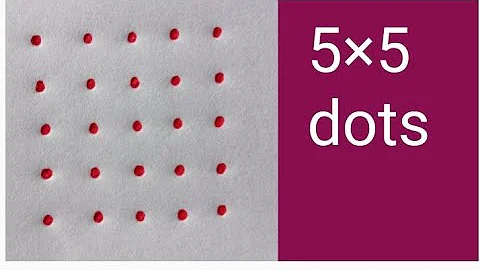 5×5 dots easy rangoli | easy small dots rangoli | easy Dots daily muggulu | 5 dots kolam |