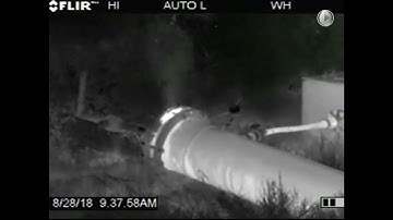 Infrared video of leachate riser at Jefferson Parish Sanitary Landfill